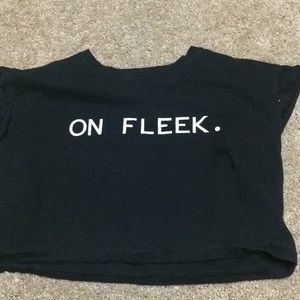 "On fleek" crop top